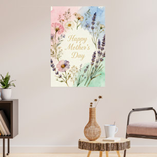 Cartel Happy Mothers Day Poster