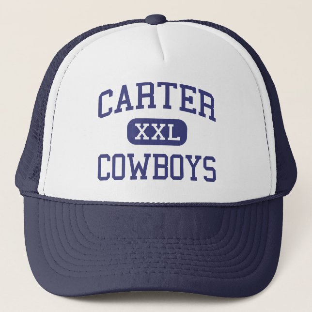 Carter - Cowboys - High School - Dallas Texas Trucker Hat (Front)