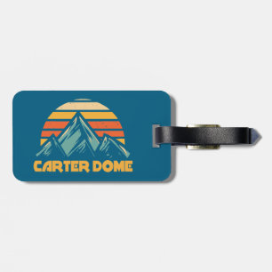 Carter Dome New Hampshire Retro Turquoise Luggage Tag