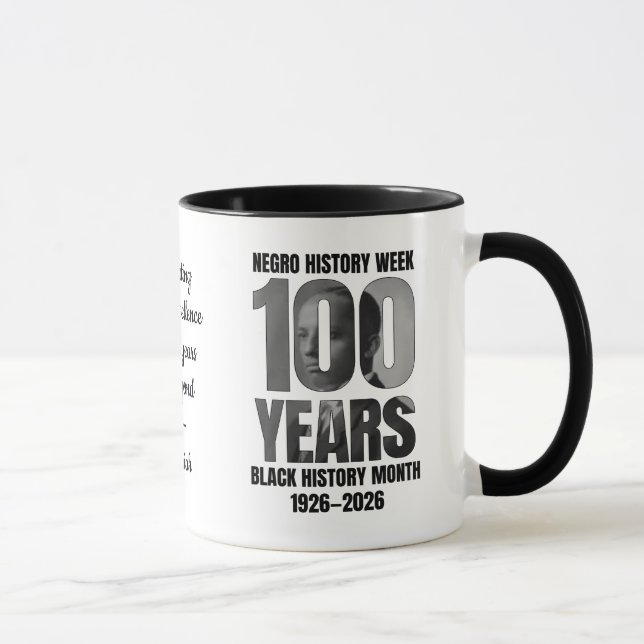 Carter G Woodson Centennial Black History Month Mug (Right)