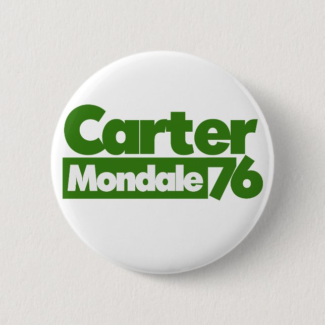 Carter Mondale 1976 Retro Politics 2 Inch Round Button (Front)