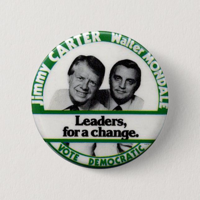 Carter-Mondale jugate - Button (Front)