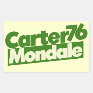 Carter Mondale Vintage Politics Sticker