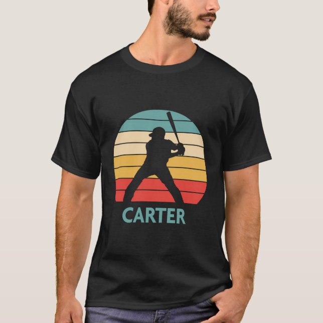 Carter Name Gift Personalized Baseball T-Shirt (Front)