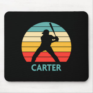Carter Name Gift Personalized Baseball T Shirt Mouse Pad