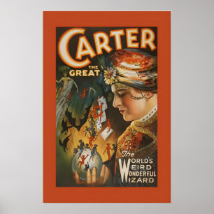 Carter the Great 1920s Classic Vintage Style Poster