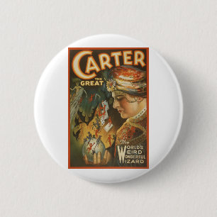 Carter the Great - The World's Weird Wizard 2 Inch Round Button