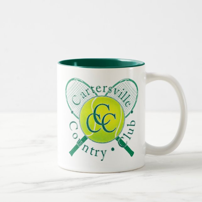 Cartersville Country Club Tennis Mug (Right)