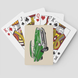 Cartes 1957 de jeu de Shoebox en vert