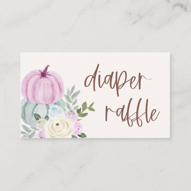 Cartes à carreaux Pastel Citrouille Floral (Devant)