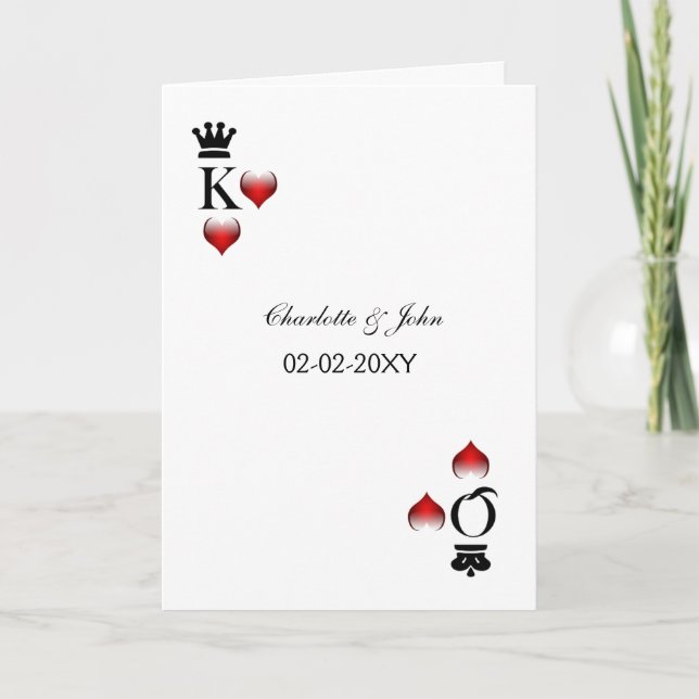 cartes à faire-part de mariage vegas (Devant)