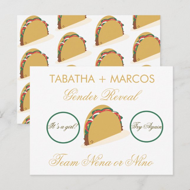 Cartes à gratter DIY pour révélation du sexe du bé (Devant / Derrière)