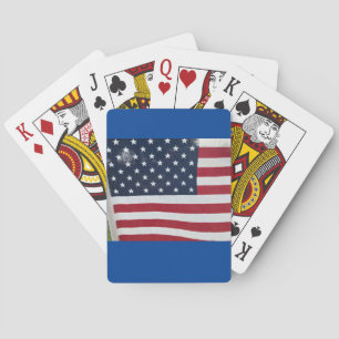 Cartes à jouer avec drapeau américain