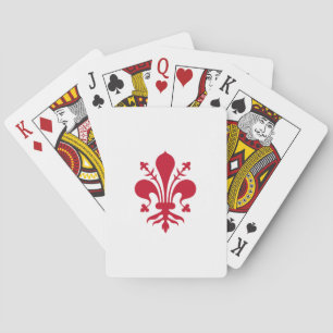 Cartes à jouer avec le drapeau de Florence