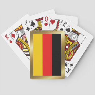 Cartes à jouer avec le drapeau de l'Allemagne