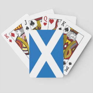 Cartes à jouer avec le drapeau de l'Écosse