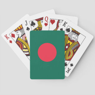 Cartes à jouer avec le drapeau du Bangladesh