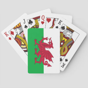 Cartes à jouer avec le drapeau du Pays de Galles
