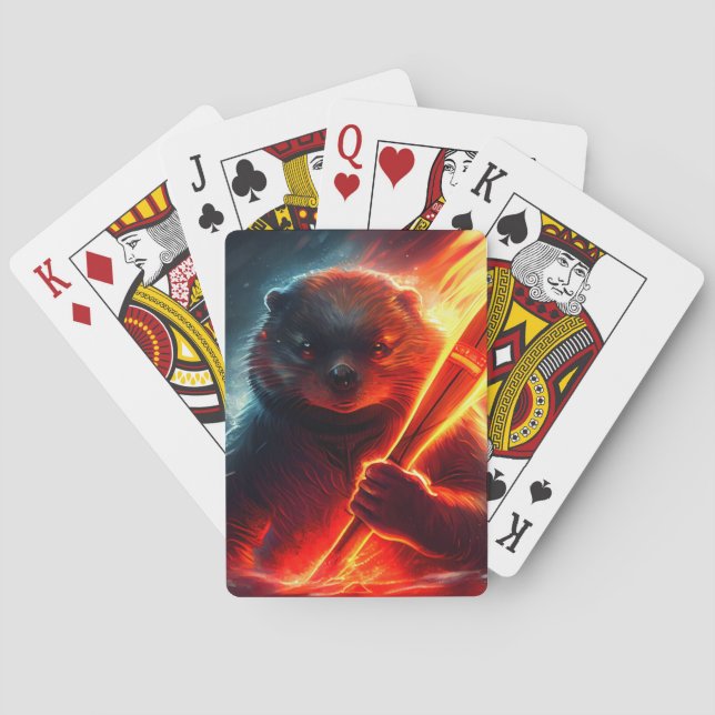 Cartes à jouer Beaver (dos)