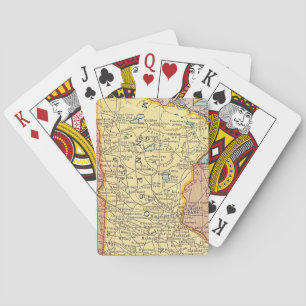 Cartes à jouer carte du Minnesota
