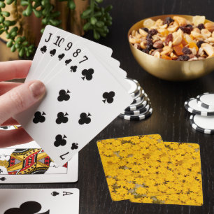 Cartes à jouer classiques Fleurs Jaunes