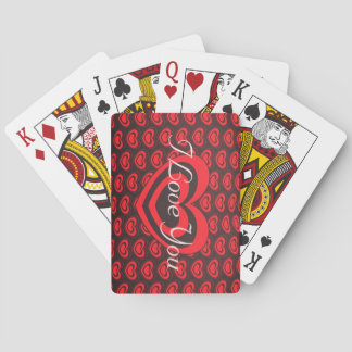 Cartes à jouer classiques rouges et noires pour la
