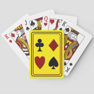 Cartes à jouer classiques Trèfles Carreaux Cœurs P