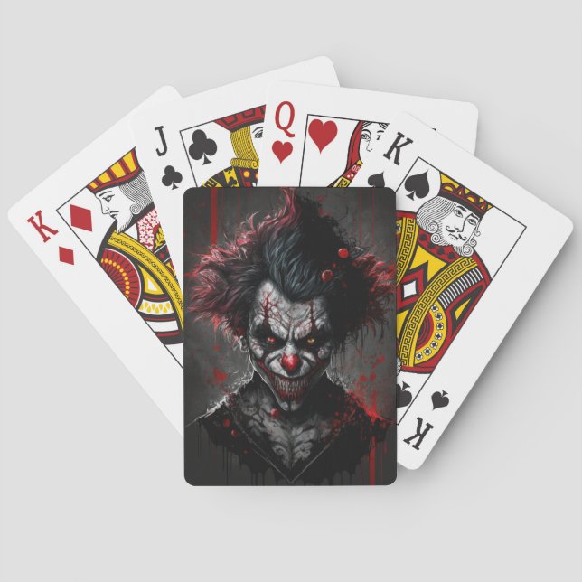Cartes à jouer Clown (dos)