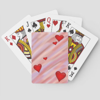 Cartes à jouer Cœurs flottants