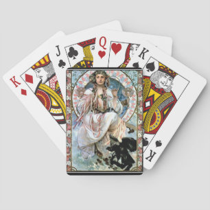 Cartes à jouer d'Alphonse Mucha