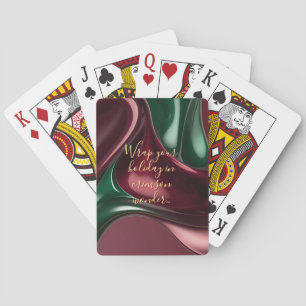 Cartes à jouer dans un graphique abstrait élégant