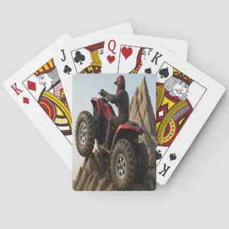 Cartes à jouer d'aventure en VTT tout-terrain