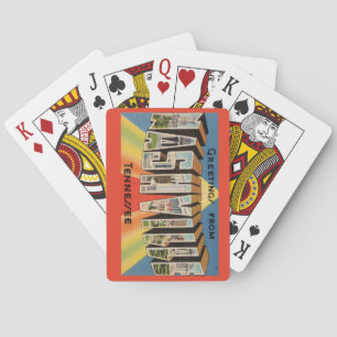 Cartes à jouer de carte postale de Nashville Tenne