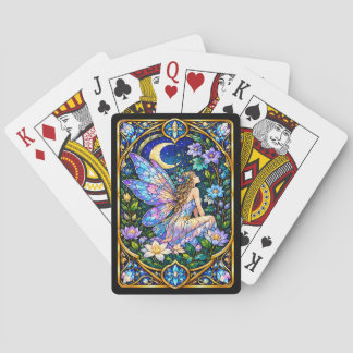 Cartes à jouer de fée en verre coloré
