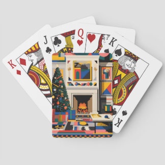 Cartes à jouer de Noël New Wave Art Pop des années
