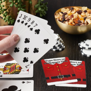 Cartes à jouer de Père Noël Cartes personnalisées