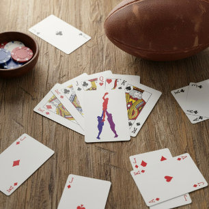 Cartes à jouer de rugby en touche