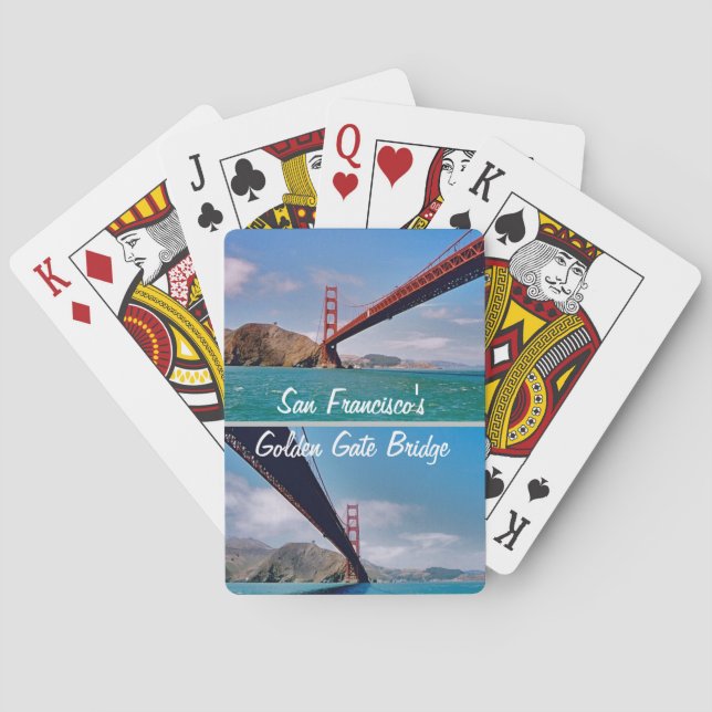 Cartes à jouer du pont Golden Gate de San Francisc (dos)