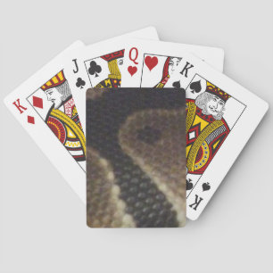 Cartes à jouer en peau de python