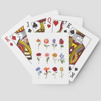 Cartes à jouer florales | Cartes de jeu élégantes