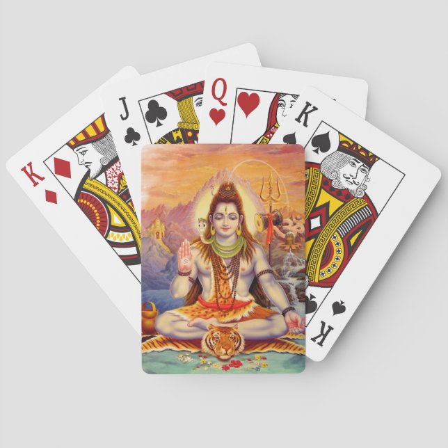 Cartes à jouer Lord Shiva en méditation (dos)