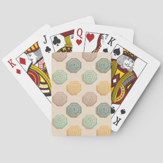 Cartes à jouer motif parapluie de plage aquarelle