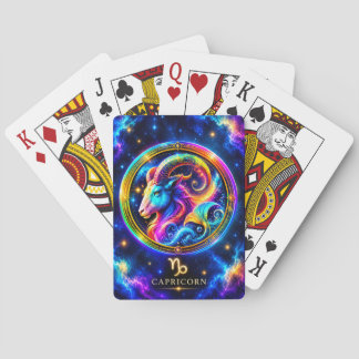 Cartes à jouer Néon Capricorne