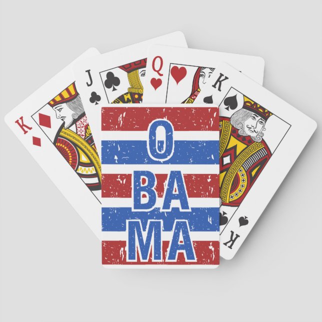 cartes à jouer OBAMA (dos)
