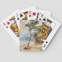 Cartes à jouer Palmier Tropical
