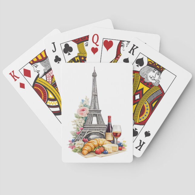 Cartes à jouer Paris France (dos)