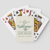 Cartes à jouer personnalisées Camp Enterrement de