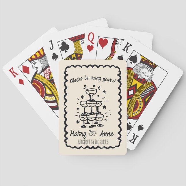 Cartes à jouer personnalisées dessinées à la main (dos)