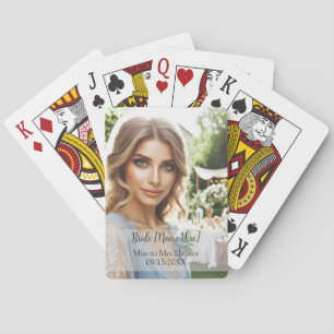 Cartes à jouer personnalisées pour enterrement de