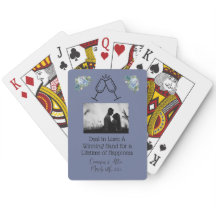 Cartes à jouer personnalisées pour mariage classiq